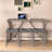 Bar Table Set with Power Outlet, Bar Table and Chairs Set, 4 Piece Dining Table Set, Industrial Breakfast Table Set