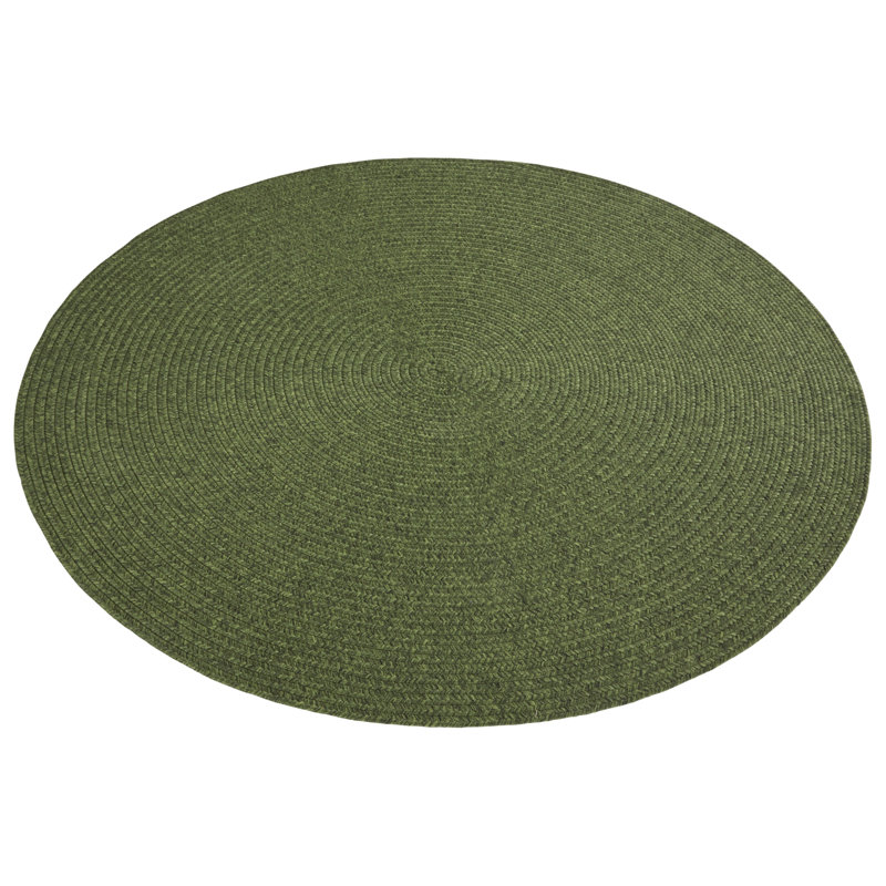  Machine Woven Green Indoor/Outdoor Rug, Round 200cm
