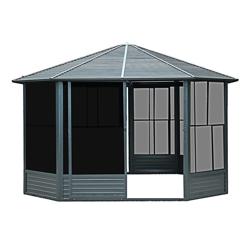 Solarium octogonal extérieur pour véranda