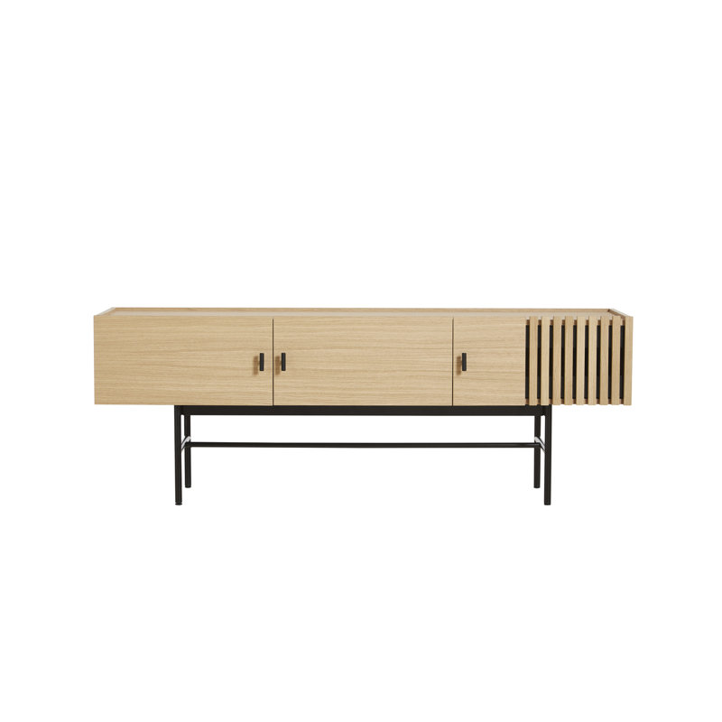 Array Low Sideboard (150 Cm), Black/Oak