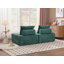 Canapé modulaire à assise profonde avec dossier réglable - Canapé compressé en chenille de 39,37 po pour le salon, la chambre à coucher, le salon (2 pièces), rose-133091018-133091025