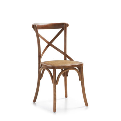 Star Solid Wood Cross Back Side Chair