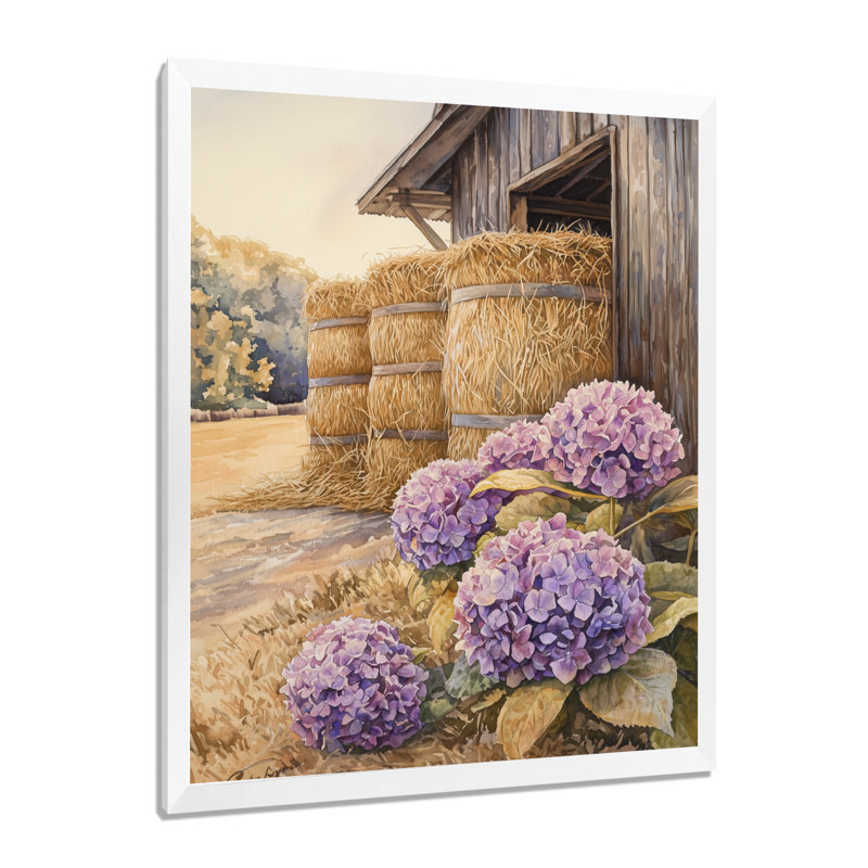 Isairis - Floral Wall Art Prints, 32" H x 16" W, Single Picture Framed Print, White