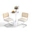 Ensemble de table ronde et de chaises élégantes 3 pièces-2122152059-2122152327