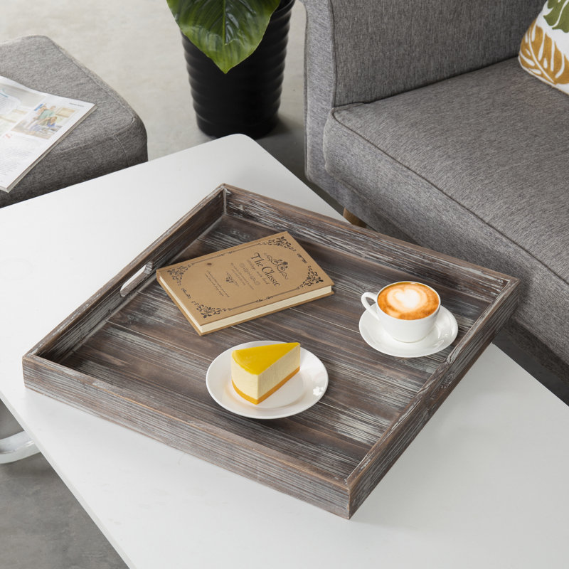 48.3 cm Ottoman Wood Serving Tray