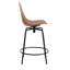 Clean Cut Swivel Stool with Metal Frame-69342296-69342294
