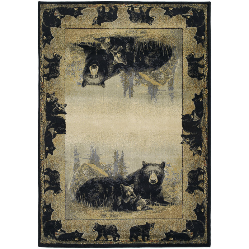 Tapis noir/beige time to play Springtown, 1 pi 10 po x 3 pi