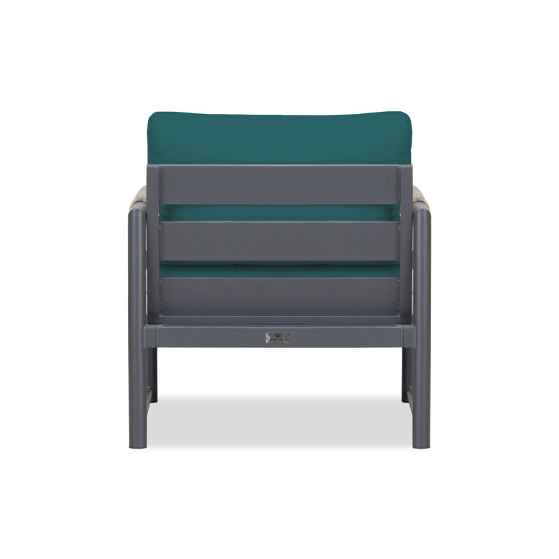 Alto Outdoor Lounge Chair, Cast Silver Sunbrella®, Slate Gray