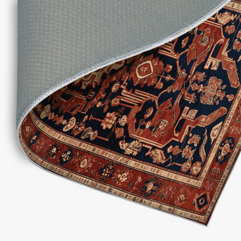 Tapis turc intérieur et extérieur brun, Rectangulaire 2 pi x 3 pi