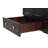 36" Single Sink Bathroom Vanity-Brown,With Mirror
