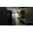 Modern 18.1"H Outdoor Wall Light with Dusk To Dawn, Globe Glass Porch Light, E26 Base-295153092