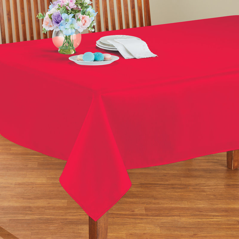 Nappe Oxford résistante aux taches et hydrofuge, L 83,5 po x l 60 po, Rouge