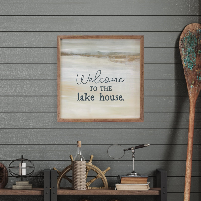 Welcome To Our Lake House par Emily Wood, H 4 po x l 4 po