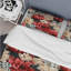 Ensemble de housse de couette Coral Gingham Charm Floral Pattern-2011653889