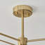 Linen Blend Semi Flush Mount