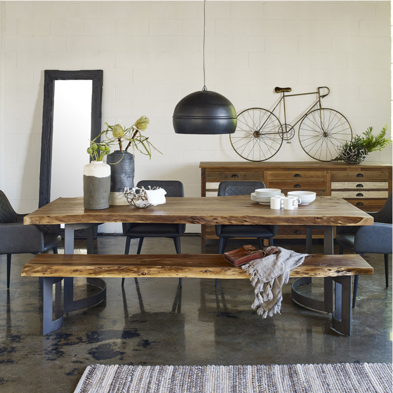 Kenmore Dining Table, Brown, 98.5" L x 40" W