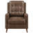 Davidson Brown Upholstered Tufted Push Back Recliner