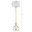 Lampe sur pied 60 po Annette