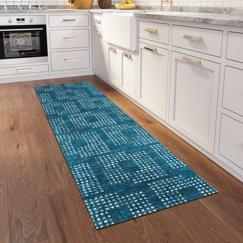 Idalmis Performance Flatweave Chenille Washable Indoor / Outdoor Rug, Runner 2'3" x 7'6"