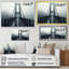 «Gray Bridge Urban Suspension I», reproduction sur toile-91508988-91508989