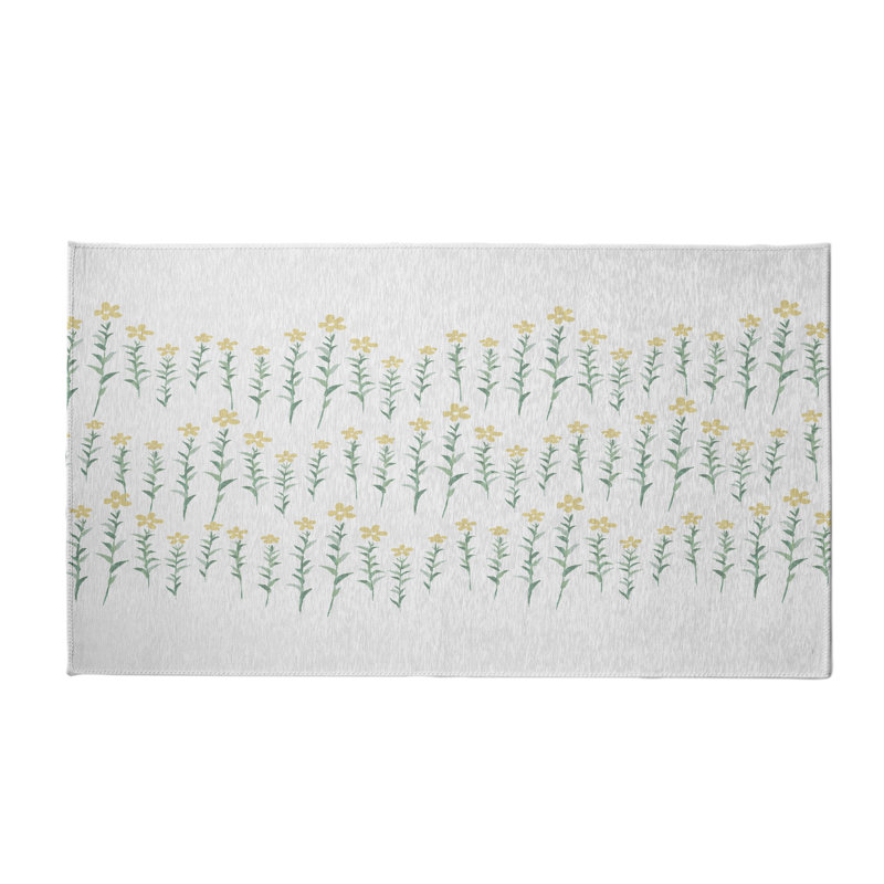 Alvordton Chenille Floral Indoor Rug, Rectangle 3' x 5'