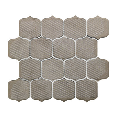Theodora Arabesque Wall 11" x 12" Porcelain Mosaic Tile