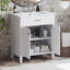Meuble-lavabo de 30 po avec lavabo en céramique, porte à fermeture en douceur et tablettes réglables-981384747-981384744