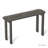 Solid Wood Modern Console Table – Coffee Brown Mocha Finish, Entryway Table for Hallway or Living Room, Narrow Design