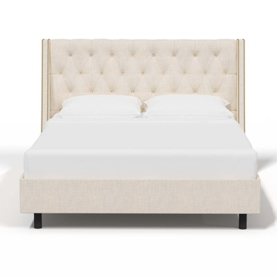 Alane Upholstered Wingback Bed