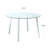 Jenil Round Glass Top Dining Table-704840774
