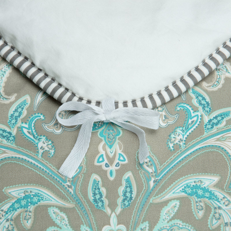Sage Green Damask Microfiber Twin Duvet Cover Set