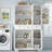 42.5″ W x 66.9″ H Freestanding Bathroom Cabinet With 6 Doors, Storage Wood Tall Cabinet With 3 Drawer-878506182