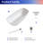 67'' x 29.5'' Freestanding Soaking Solid Surface Bathtub