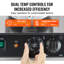 Gaufrier commercial anti-adhésif 2460W