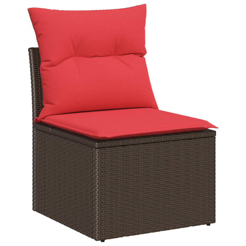Ensemble de canapé avec coussin vidaXL 7 pièces vidaXL, Brun