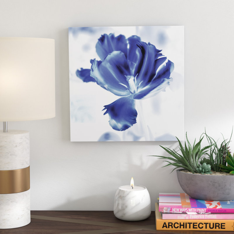 " Blue Ice Tulip ", 16" H x 16" W x 1.5" D