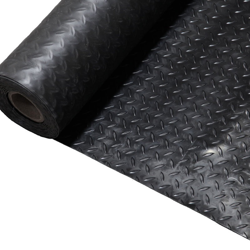 Rouleau de plancher de garage 4 pi x 4 pi NitoRoll2, 48" x 72", Nuit noire