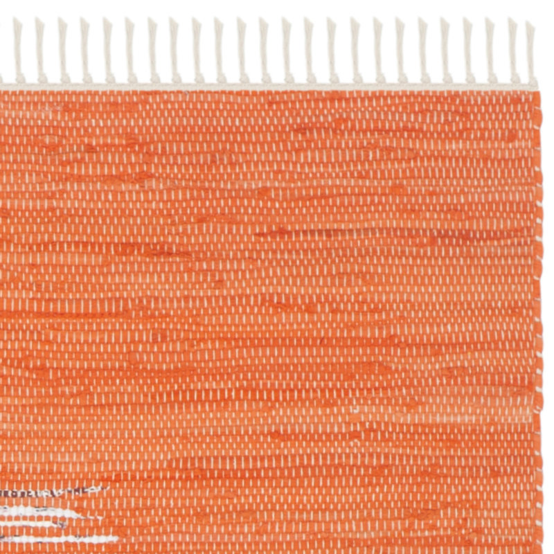 Paynter Hand Woven Cotton Abstract Rug, Rectangle 5' x 8'