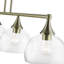 Lustre linéaire moderne à 4 lumières pour îlot de cuisine Gorsuch-88580264