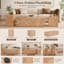 Table de bout 19,7 po de hauteur rectangulaire en bloc de grain de bois, sans assemblage