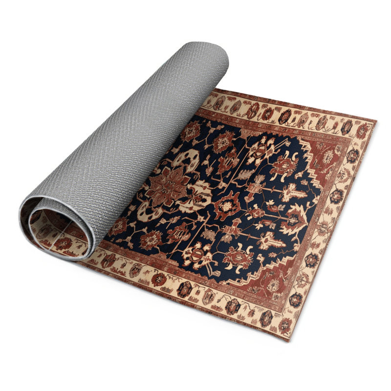 Persian Brown Indoor and Outdoor Area Rug, Rectangle 2' x 3'