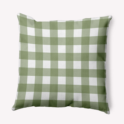 Checkered Reversible Throw Pillow