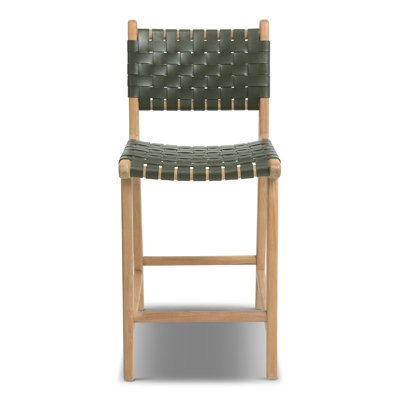 Leather Stool by Poly and Bark