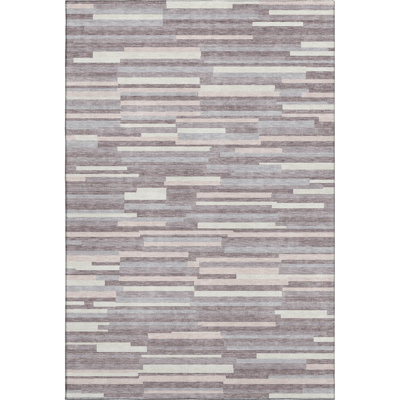 Premium Machine Washable Prisco Lavender Rug
