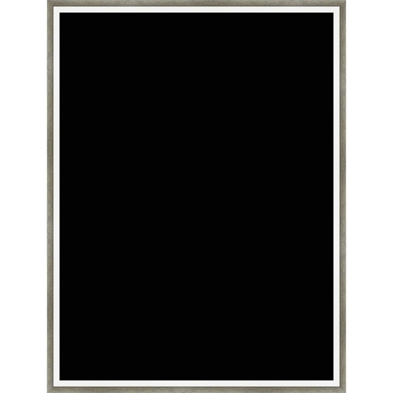 Tableau magnétique en tissu encadré, 19 x 25 cm, motif noir, pour l'organisation murale, Argent et blanc Lucie
