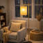 Lampe sur pied Cozy Bamboo (brun foncé, bronze)