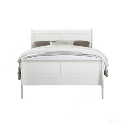 Louis Philippe White Finish Twin Bed