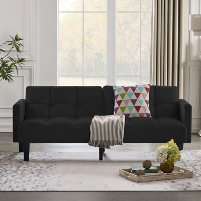 Velvet Futon Couch Convertible