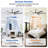 72" Aluminum 6-Blade Large LED Windmill Ceiling Fan With Remote Control