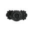 Acanthus large knob Rosette style with medium backplate in Jet finish